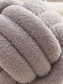 Handmade Knot Ball Throw Pillow,Teddy Velvet, Art Decoration Cushion Home Decoration Pillow.Heteromorphic Shape Knot Ball Pillow, Gifts And Gifts. - 23*23cm - View 5