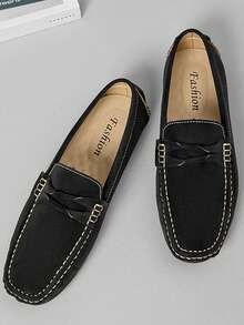 Mocasini negri de vară noi pentru bărbați, mărime mare 38-49, pantofi sport casual ușori cu talpă moale, pantofi de afaceri respirabili, mocasini sport în aer liber