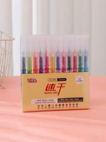 1pc/3pcs/6pcs Quick-Drying 0.5mm Liquid Gel Neutral Pens For Office And School Use [3 Colors Optional] Back To School
