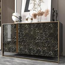 Black And Gold Granite Contact Paper For Countertops Peel And Stick Countertop Covers Waterproof Removable Marble Wallpaper For Kitchen Bathroom Counter Tops Desk Cabinets Vinyl Wrap 12"X200" - 金黑 - 查看 4