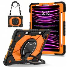 Colorblock Handheld Rotating Shockproof Protective Case With Shoulder Strap For Apple IPad Mini 7, IPad Mini 6, IPad 6th (9.7-Inch), IPad Pro 9.7 (2016), IPad 5th (9.7-Inch), IPad 10.2 7th Gen 2019, IPad 8th (10.2-Inch), IPad 9th Gen (10.2-Inch), IPad 11(A16 2025), IPad 10th (10.9-Inch), IPad Air 4th (10.9-Inch), IPad Air 5th Gen 2022, IPad Air 11-In.(M2)-2024, IPad Air 11(M3 2025)
