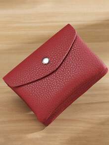 1PC Mini Vintage Vegan Coin Purse Zippered Credit Card Holder Authentic Card Holder, Genuine Card Holder Portable Card Holder And Women's Wallet - Brown - View 14