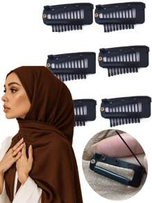 2件/4件/6件套女士围巾夹，强力头巾夹，杜帕塔固定夹，穆斯林头巾披肩固定夹