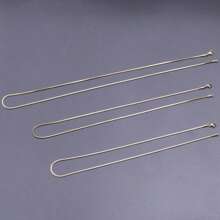 1 件/10 件时尚简约多长度龙虾扣方形蛇链 1.5 毫米粗项链，304 不锈钢不褪色单链，DIY 珠宝配件，适合搭配吊坠配饰