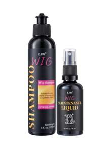 Spray de Óleo de Cuidados com Cabelos de Peruca, Shampoo para Peruca, Fórmula de Óleo de Coco para Cabelos Secos, Hidrata e Alisa, Anti-Frizz, Fácil Penteado, Prolonga a Vida Útil da Peruca, Fixação de Fragrância por 48H, Ideal para Todos os Tipos de Peruca