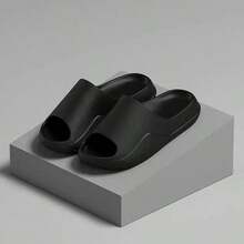 Popular EVA Men's Slippers, Couples' Indoor Slippers, Women's Outdoor Beach Slippers - Black - View 2