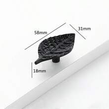 1 Tay nắm cửa tủ quần áo hình cành cây lá hoa bằng hợp kim kẽm sáng tạo - Nhiều màu - Xem 13