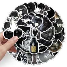 50 piezas Pegatinas de estilo gótico, pegatinas de estética oscura, set de pegatinas de dark academia, pegatinas de vinilo resistentes al agua aptas para sobres, botellas de agua, computadoras, portátiles, teléfonos, equipaje, cuadernos, refrigeradores, etc. - H - Ver 8