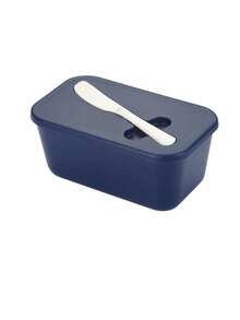 1 Set Butter Dish, Including 1 Large Butter Pot (For Countertop), 1 Sealed Butter Holder, And 1 Separate White Butter Knife, Kitchen Christmas Gift - Multicolor - View 15