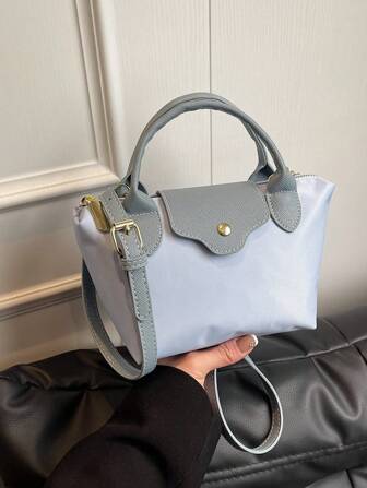 Ny kvinna Maskros Nylon Casual Enfärgad Handväska, Axelväska, Axelväska