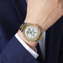 Skmei 2452 Luxury Men Quartz Watch Waterproof 30 Meters Stainless Steel Strap - one-size - View 10