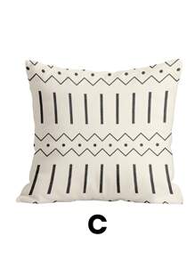 1件/4件套枕套，秋季主题枕套，靠垫套，床上用品，枕套，单面印花枕套，现代沙发抱枕套，适合秋季装饰，灰色枕套，面料柔软舒适，透气抗起球，枕套可拆卸 - 肌理灰色 - 查看 17