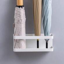 1pc Home Magnetic Umbrella Holder Rack, Made Of Iron, Wall-Mounted Umbrella Stand Suitable For Office, Hotel, Shop, Living Room, Entryway, Cute & Fashionable Design, Also Can Be Used As Living Room Decor