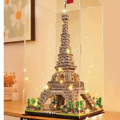 Mini Exploration Famous Landmark Eiffel Tower Building Blocks, Small Cruise Ship + Paris Eiffel Tower Romantic Combination, MOC Model, Adult Collection Display Decoration, 3D Architecture Model, Romantic Paris Eiffel Tower, Halloween Gift, Christmas Gift, Holiday Gift, Birthday Gift