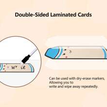 hoojojo 10 Peças de Cartões com Formato de Lápis, Cartões Apagáveis DIY, 4 Cores, Cartões da Sorte, Cartões Surpresa, Cartões com Escrita de Lápis, Jogos de Aprendizagem, Adereços Interativos para Sala de Aula, Adequados para Salas de Aula, Famílias, Papelaria, Materiais Didáticos