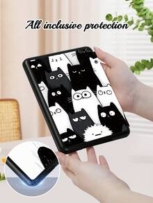 A Stylish Pattern Kindle Cover, Fits Paperwhite (12th) 2024 & Kindle (10th/11th) 2019-2022 & Kindle Paperwhite(11th Gen)2021(6.8"), Supports Auto Wake/Sleep, Lightweight, Four-Corner Drop-Proof And Convenient, A Group Of Cute Cats Pattern, Practical Gift For Others