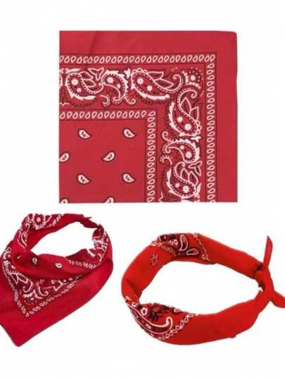 Bandana Lenço Coloridos Versátil Cowboy Masculino E Feminino
