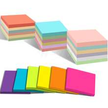 Ensemble De 12 Blocs-notes Autocollants Colorés Avec 600 Feuilles En 12 Couleurs, 50 Feuilles Par Bloc