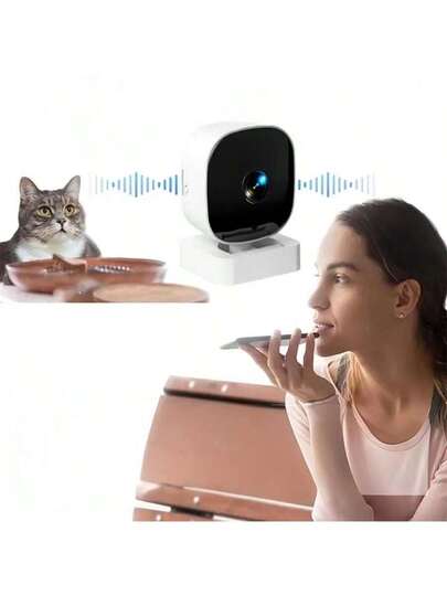 1pc Small Sized High Definition Square Two Way Voice Wireless WiFi Network Camera. It Has Night Vision Function, The Bracket Can Be Rotated. Is Powered By USB. Security Device Monitoring Babies, Elderly Indoors Outdoors, As Well Family Pets. view 6