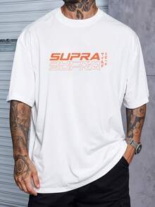 Oversized Streetwear T-Shirt Supra MK4 Orange Car Fast And Furious REF 7241 VEST NERD - 白色 - 查看 2