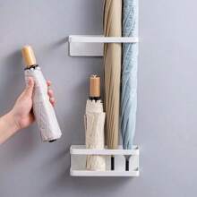 1pc Home Magnetic Umbrella Holder Rack, Made Of Iron, Wall-Mounted Umbrella Stand Suitable For Office, Hotel, Shop, Living Room, Entryway, Cute & Fashionable Design, Also Can Be Used As Living Room Decor