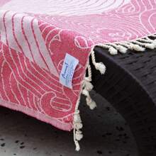 土耳其制造 Peshtemal 沙滩巾 - 轻质土耳其毛巾 - 100x180 厘米 - 柔软、快干、紧凑 - 适合海滩、沐浴、水疗和日常使用