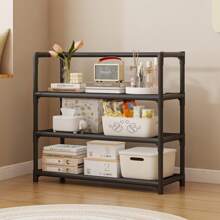 1 件/多层收纳架，家用收纳架，卧室落地展示架，简易耐用零食/杂物/鞋架，塑料+粉末涂层管+无纺布材质，易于组装，适用于各种场景 - 彩色 - 查看 13