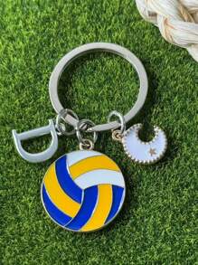 个性化排球钥匙扣礼品，送给段街运动员的礼物，感恩节和圣诞节礼物 - 黃色 - 查看 44