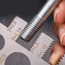 2pcs Screw Thread Pitch Gauge Ruler Measuring Tool Bolt Nut Metric Stainless Steel Machining Threads Screw Cutting Gauge Angle