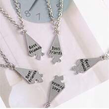 5 PCS New Fashion English Letter "Best Friends" Necklace Creative Set For Women - Bộ năm món XL2683 - Xem 2