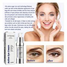 JAYSUING Active Eye Cream Reduces Fine Lines, Eye Bags, Dark Circles, Moisturizes And Tightens The Skin Around The Eyes, Anti Wrinkle Eye Cream - 白色 - 查看 1