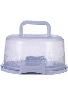 1 pieza Caja portátil para tartas y cupcakes con tapa y asas, contenedor de almacenamiento de tartas para bodas, cumpleaños, Navidad, hornear, fiestas