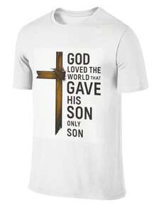 Summer Men's T Shirt Casual Round Neck Loose Tops Fashion Color Contrast Print T Shirt For Men Funny 3D Tee Street  Clothes