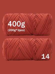 1/2 piezas Hilo de camiseta premium - 200g/pieza Hilo elástico de alta calidad, hilo de poliéster suave y elástico para proyectos de ganchillo vibrantes, ideal para decoración del hogar, manualidades DIY como tejido DIY, proyectos de ganchillo, bolsos tejidos a mano, cestas, mantas, alfombras, zapatos, pantuflas, cojines y muñecas, hilo multicolor | Hilo de poliéster | Hilo acrílico | Accesorios de tejido