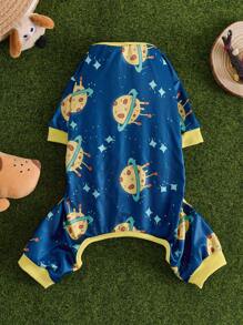 Cute Pet Pajamas Suitable For Small To Medium Dogs And Cats - Soft, Breathable, Sleepwear With Fun Cartoon Designs - 4-Season Comfortable , All-Season Pet Clothing | Pullover Pet Jumpsuit | Pet Clothes, Dog Pajamas - Blue - View 28