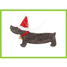 1pc Christmas Decoration, Cute Cartoon Dachshund Dog Ornament For Christmas Tree - Multicolor - View 10