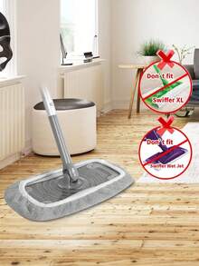 3pcs/5pcs/1pc Ultra-Microfiber Flat Mop Pads, Reusable Wet Mop Replacement Pads, Dry Mop Pads, Suitable For Hardwood Floor Cleaning Ultra-Microfiber Wet Mop Pads, (Mop Handle Not Included), Cleaning Supplies, Cleaning Accessories (10in*4.5in) - Multicolor - View 2