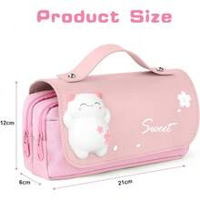 Office & Stationery Storage Set - Pink Kittens - View 2