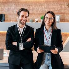 Cuix30 Pcs Vertical Clear Badge Holder Plastic Badge Holders For Lanyards With Waterproof Resealable Zip Name Badge Holders For RFID Proximity Badge Swipe Credit Cards 4.75x2.6inxingbing - Clear - View 8