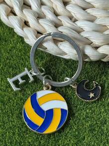 个性化排球钥匙扣礼品，送给段街运动员的礼物，感恩节和圣诞节礼物 - 黃色 - 查看 50