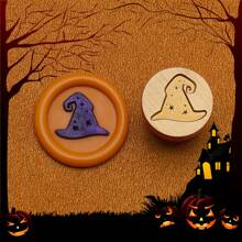 Série mignonne de sorcière et de squelette pour Halloween 15 mm Mini Cachet de cire - Parfait pour les lettres d'amour, les invitations, les cartes de fête, les journaux, le scrapbooking, les bricolages