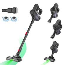 LAMZIEN Cordless Vacuum Cleaner For Home: 28KPA 40Min Freestanding Vacuum Cleaner, Foldable Extension Tube, Rechargeable Battery, Lightweight For Pet Hair, Hard Floors, Carpets.