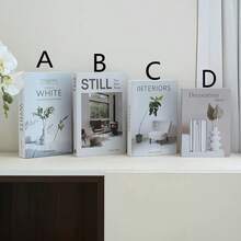 1pc/4pcs Modern Decorative Fake Books, Home Decor Book Props, Faux English Books