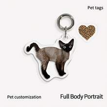 1pc Customized Photo Keychain, Acrylic Pet Photo Keychain, Personalized Photo Gift, Unique Gift For Boyfriend/Girlfriend, Husband/Wife, Dad/Mom, Valentine's Day, Birthday, Youth Anniversary, Father's Day, Mother's Day, Couple Gift, Customized Photo Keychain | Personalized Keychain | Anniversary Gift | Gift For Him | Gift For Her | Christmas Gift | Customized Logo Keychain