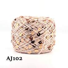 1pc 50g Sequin Thread, Wiring Bead, Fancy Yarn, DIY Bead Yarn, Handmade Size, Color Patch, Size Sequin - Multicolor - View 28