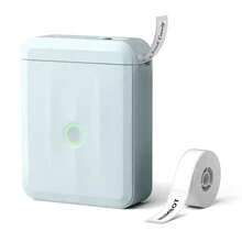 Niimbot D110 迷你便携式热敏打印机智能口袋不干胶标签打印机蓝牙价格标签贴纸制作器适用于办公室、组织、家庭、厨房、学校，白色 - 藍色 - 查看 9
