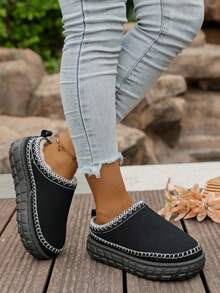 Dicksohlige Schneestiefel, geeignet für Teenager und Hausschuhe