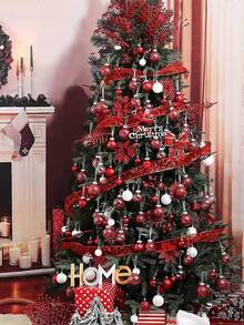 2pcs/10pcs/20pcs Hollow Mesh Clip-On Artificial Poinsettia, Christmas Tree Decorations, Glitter Poinsettia Wreath Decor, Holiday Decorations, Christmas Tree, Wreath, Glitter Poinsettia Christmas Tree Ornaments, Holiday Decor, DIY Poinsettia Wreath, Party Decorations