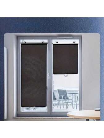 Easy Install Sunshade Curtain Set - Suitable For Doors, Windows And Car Windows | Heat And UV Protection | Classic Home Decor Style (Suction Cups Included)