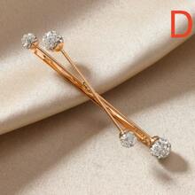 1 Peça Presilha de Cabelo em Formato de Cruz, Presilha de Cabelo com Pérola, Presilha de Franja em Formato de Cruz, Presilha de Cabelo Reto, Presilha de Cabelo Elegante com Pérola, Grampos de Cabelo, Ganchos de Cabelo, Presilhas para Cabelo, Grampos de Cabelo, Barras de Cabelo, Grampos